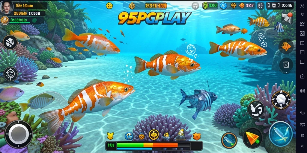 Tampilan gameplay Tembak Ikan yang seru di 95PGPLAY.