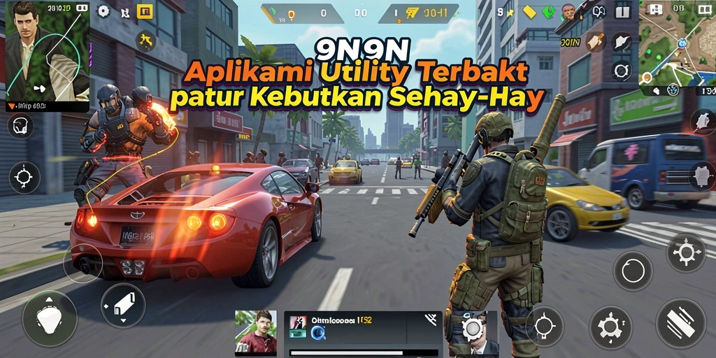 Tampilan antarmuka aplikasi Utility 9N9N yang menarik dan mudah digunakan.