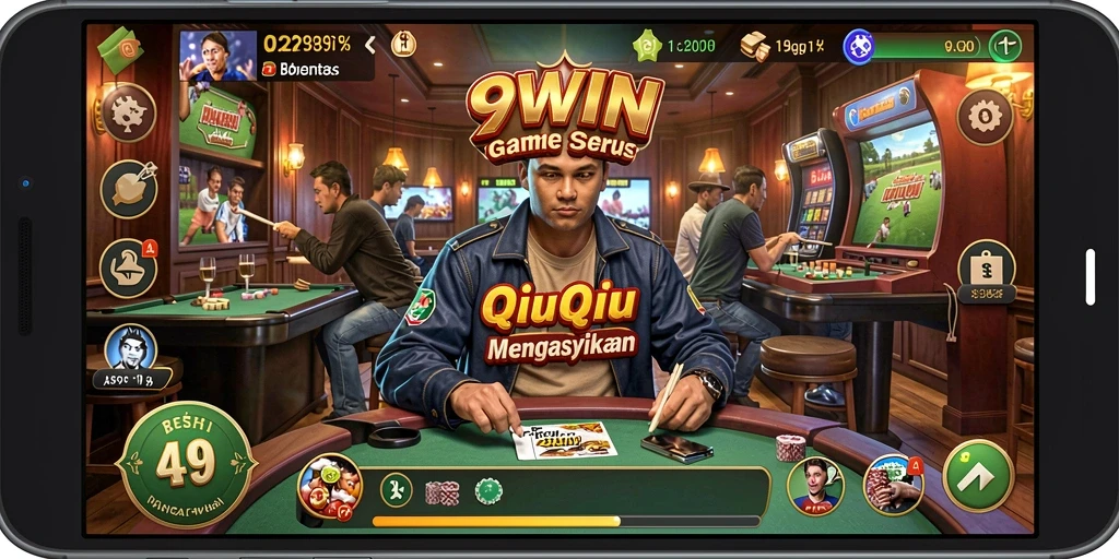 Screenshot gameplay QiuQiu yang seru dan menegangkan.