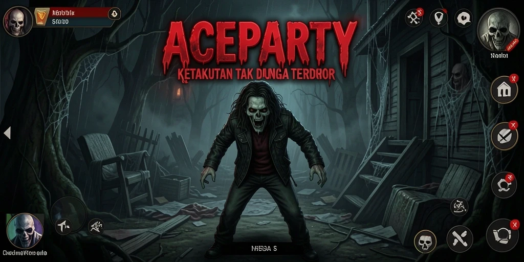 Gameplay ACEPARTY yang mencekam dan penuh ketegangan.