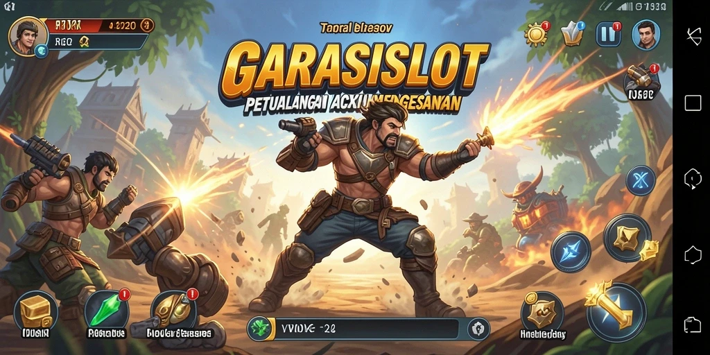 Gameplay action yang mendebarkan di GARASISLOT