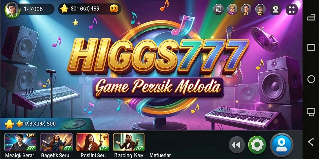 Tampilan gameplay HIGGS777 yang seru dan interaktif.