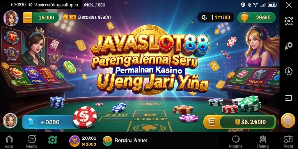 Screenshot gameplay kasino yang menampilkan keseruan permainan JAVASLOT88.