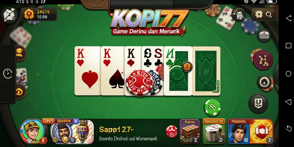 Tampilan gameplay KOPI77 dengan suasana kompetisi yang seru.