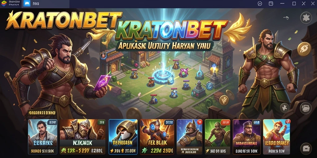 Tampilan antarmuka intuitif dari KRATONBET saat digunakan.
