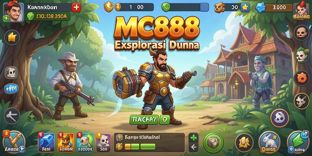 Tampilan gameplay MC888 yang memukau dan interaktif di dalam genre Idle.