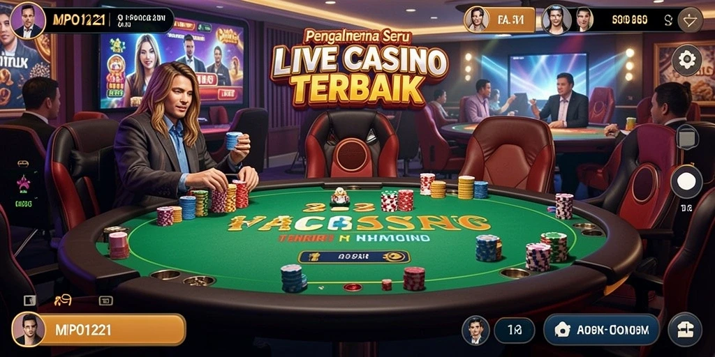 Tampilan gameplay seru dari MPO1221 Live Casino.