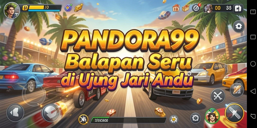 Gambaran gameplay seru dari <strong>PANDORA99</strong> dengan aksi balapan yang mendebarkan.