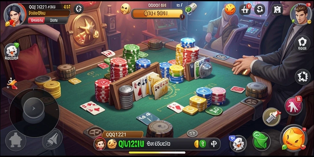 Tampilan gameplay QiuQiu yang menarik dan interaktif.