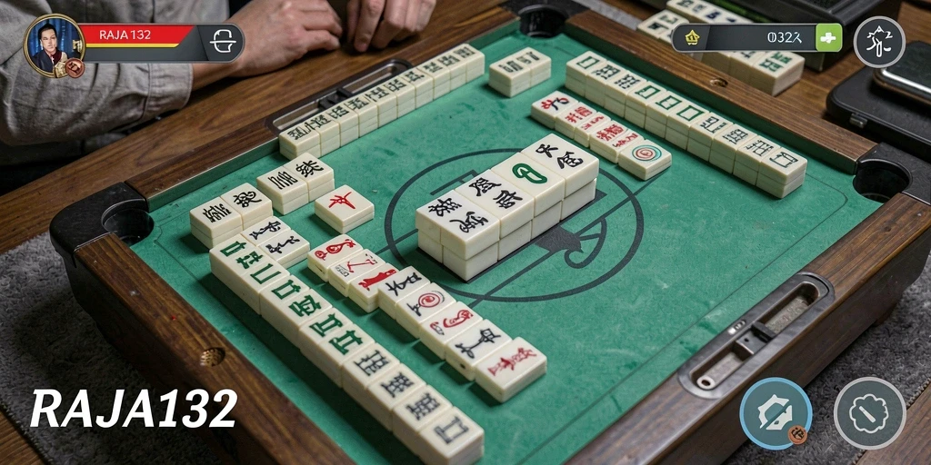 Screenshot dari gameplay seru RAJA132 Mahjong.