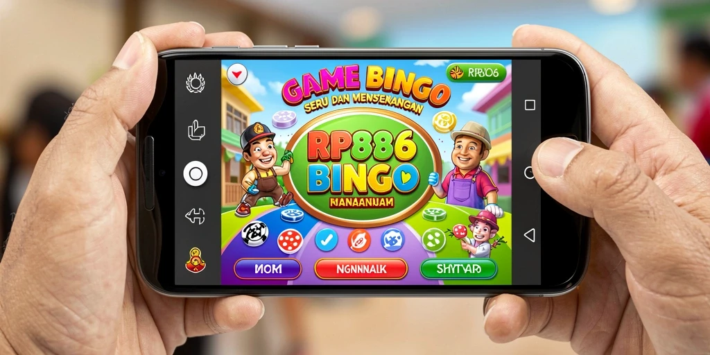 Tampilan gameplay seru dari RP886 yang penuh warna.