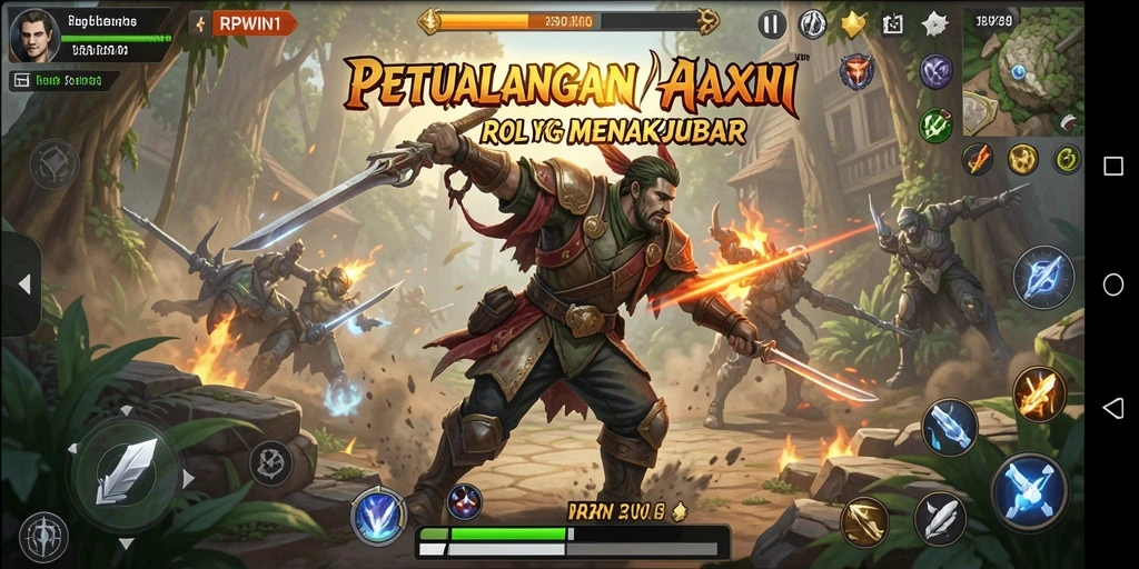 Tampilan menarik dari gameplay RPWIN1 dengan aksi seru dan karakter yang dinamis.
