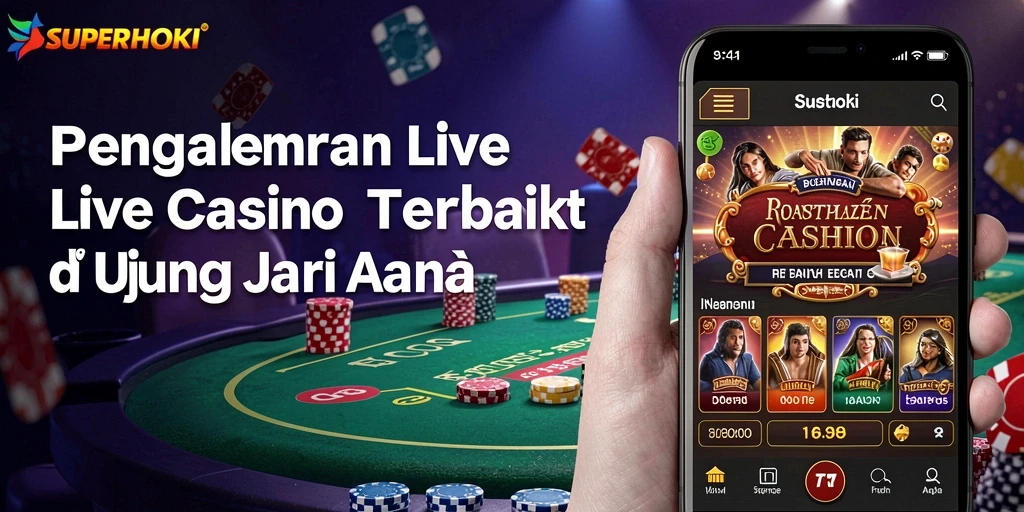 Gameplay menarik dari SUPERHOKI yang menampilkan dealer langsung.