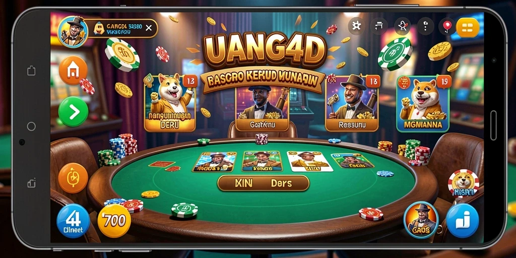 Tampilan gameplay UANG4D yang menarik dengan berbagai pilihan permainan Kasino.
