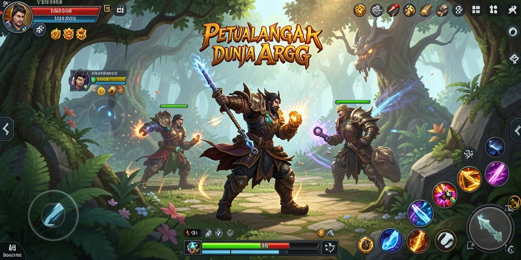 Tampilan gameplay V98 yang menegangkan dan memukau dalam dunia ARPG.
