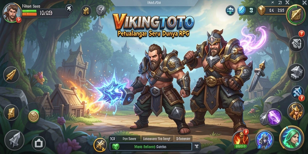 Tampilan gameplay VIKINGTOTO yang menarik dan penuh aksi RPG.