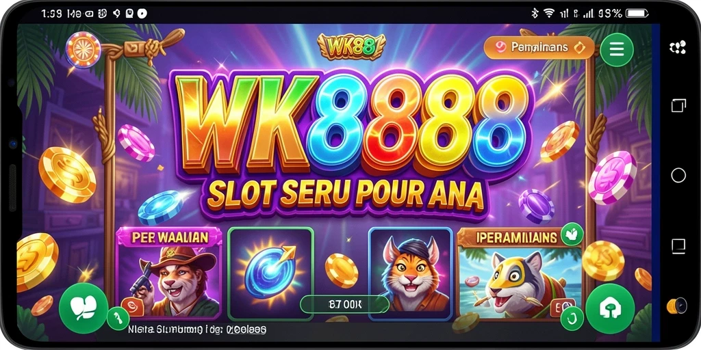 Tangkapan layar gameplay WK888 menampilkan petualangan Slot yang mendebarkan.
